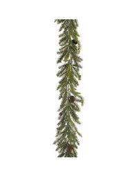 Regency Garland White Spruce with Cones 72IN