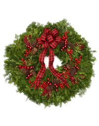 'Buffalo Plaid' Deluxe Wreath