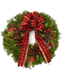 'Buffalo Plaid' Deluxe Wreath