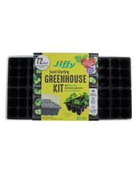 Jiffy® Seed Starter Greenhouse 72 Cells with Tray & Dome plus SUPERthrive®