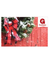 Wreath On A Red Barn - Gift Card
