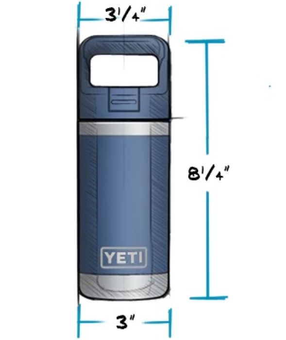 YETI Rambler Jr. 12 oz Kids Bottle, with Straw Cap, King Crab