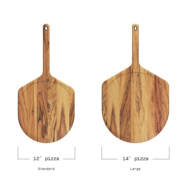 14" Acacia Wood Pizza Peel and Server - Thumbnail 3