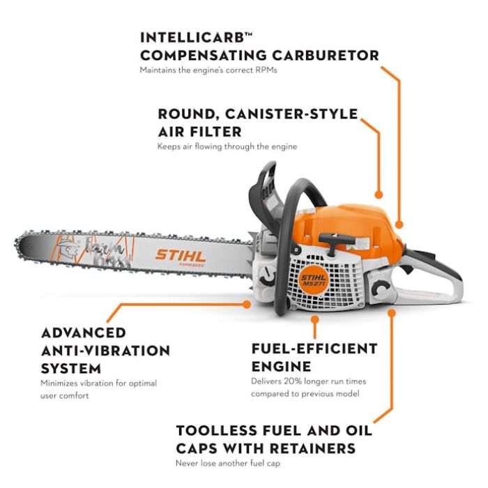 STIHL MS 271 Farm Boss® Gas-Powered Chainsaw | Gertens Garden Center