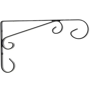 Arcadia Garden Products Apache Plant Bracket, Black, 12"