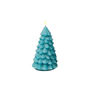 Deluxe HomeArt Tree Candle LED Teal 7.5"