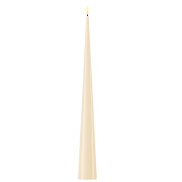Deluxe HomeArt Cone Candle LED Cream 15"