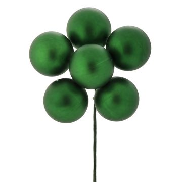 Ornamental Balls, Matte Stemball Bunch Green