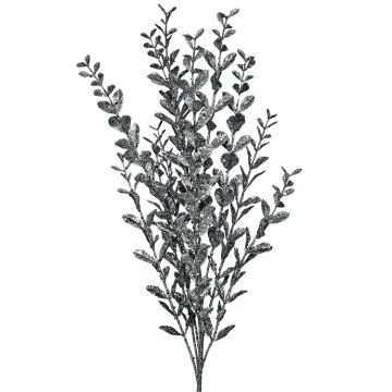 Boxwood Glitter & Sequin Spray Pewter