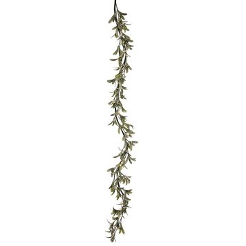 Mistletoe & Berry Frosted Garland, 5 ft