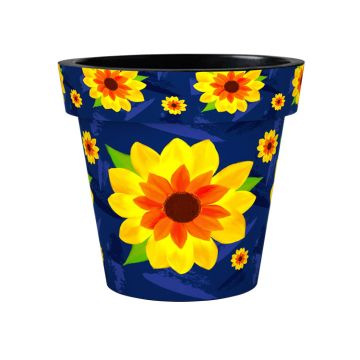 Sunshine Ceramica, Zest Pot, Sunflower