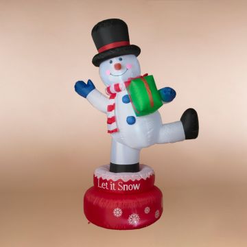 Rotating Inflatable Snowman, 6'