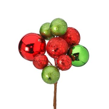 Sequin & Ball Mix Red & Green