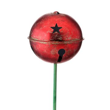 Jingle Bells, Antique Metal Red