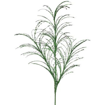 Pampas Grass Glitter & Sequin Spray Green
