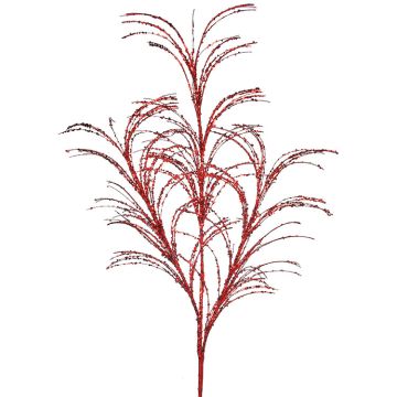 Pampas Grass Glitter & Sequin Spray Red