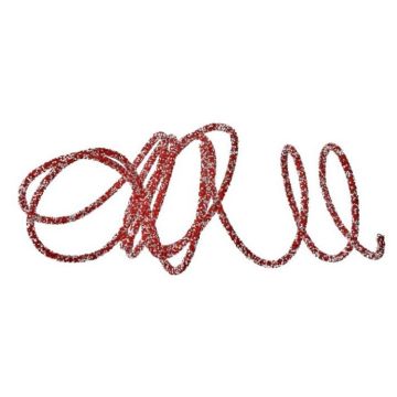 REGENCY Wired Micro Beaded Roping Red Trim
