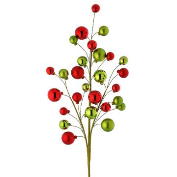 Shiny & Matte Ball Red & Green Spray Pic