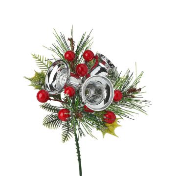 Retro Bell & Berry Silver Pic