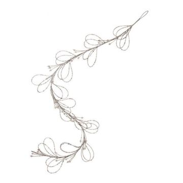 REGENCY Bugle Bead Clear & Gold Garland