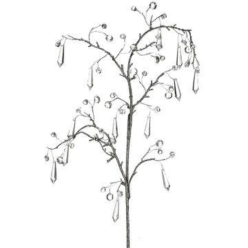 Crystal Drop Stem Large Clear Acrylic Spray