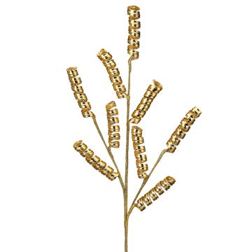Metallic Ribbon Curl Gold Spray