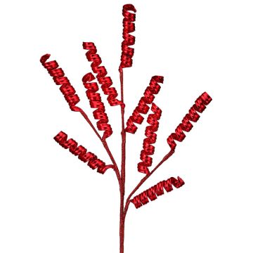 Metallic Ribbon Curl Red Spray