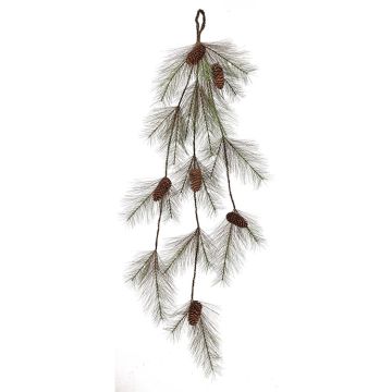 Bristol Pine Trailing Garland with Hanging Loop, 50"