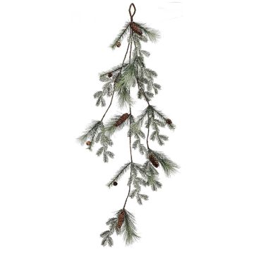 Glitter Pine with Cone Garland, 50"