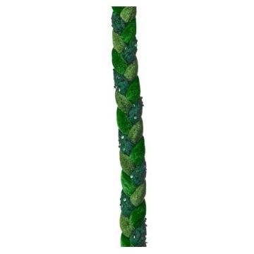 REGENCY Velvet Sequin Braided Rope Green Trim
