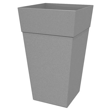 Bloem, Finley Tall Square Planter, Cement, 25"