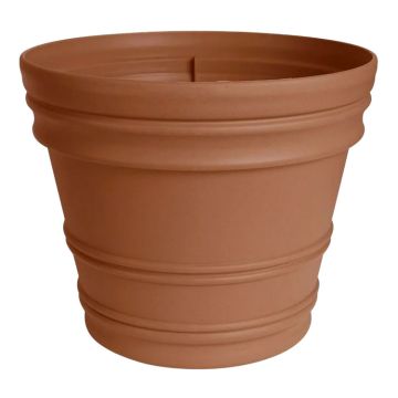 Bloem, Rolled Rim Planter, Terra Cotta