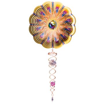 Spinfinity Design Mini Set Wind Spinner and Crystal Twister, Gazing Sun