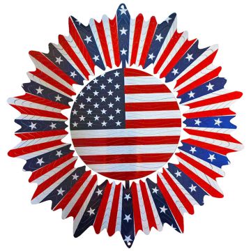 Spinfinity Design Wind Spinner, Spiral US Flag