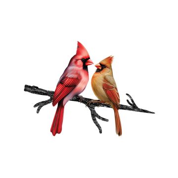 Spinfinity Design Kissing Cardinals - Tree Stake