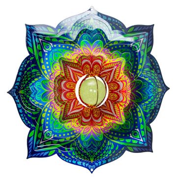 Spinfinity Design Wind Spinner, Glow Mandala