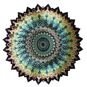 Spinifinity Design Wind Spinner, Earth Mandala