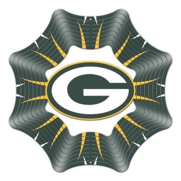 Spinfinity Designs Stainless Steel 12 in. Green Bay Packers Wind Spinner