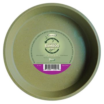 8" Bamboo Saucer From Hacknicks