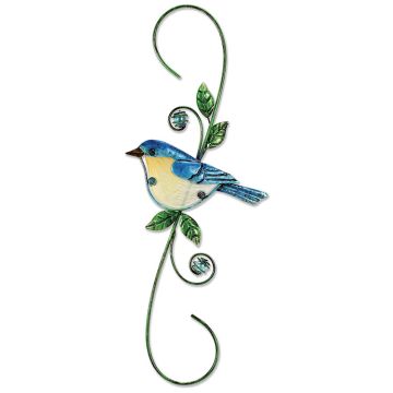 Sunset Vista Designs, Glass Gardens Blue Bird Hook
