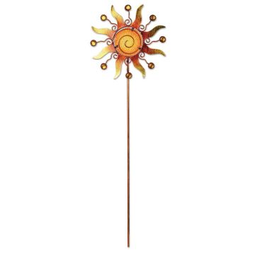 Sunset Vista Designs, Glass Gardens Ladybug Garden Stake 23 inches