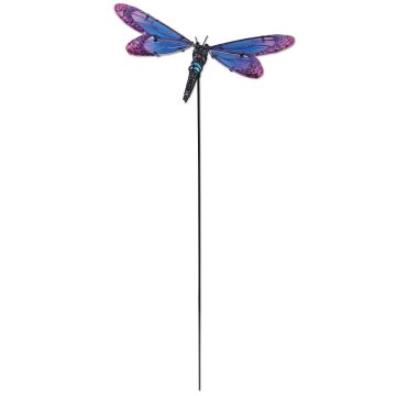 Sunset Vista Designs, Glass Gardens Purple Dragonfly Plant Pick