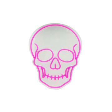 Luxe Light Décor Skull Hanging Lighted Sign, 15"