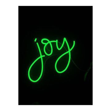 13" NEON JOY SIGN