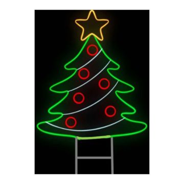 Luxe Light Décor Christmas Tree Light Yard Sign, 26" 