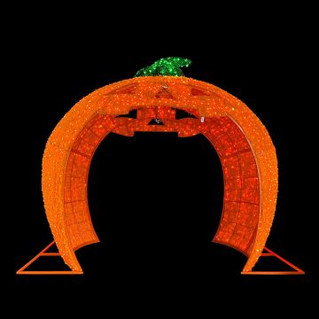 LUXE Pumpkin Archway with Twinkling LEDs 12FT