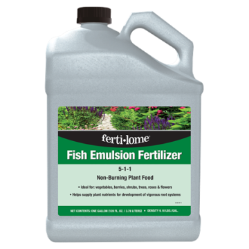 ferti•lome® Fish Emulsion Fertilizer 5-1-1 Non-Burning Plant Food, 1 gallon