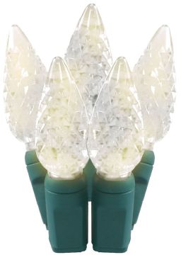 LED Traditional Medium (C6) Warm White, 50 Light Set