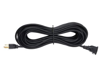 Power Cords, S4 Black Extention Cable, Single Adaptor, 50'