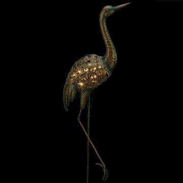 Regal Art & Gift Solar Stake Bird 'Crane' 46"